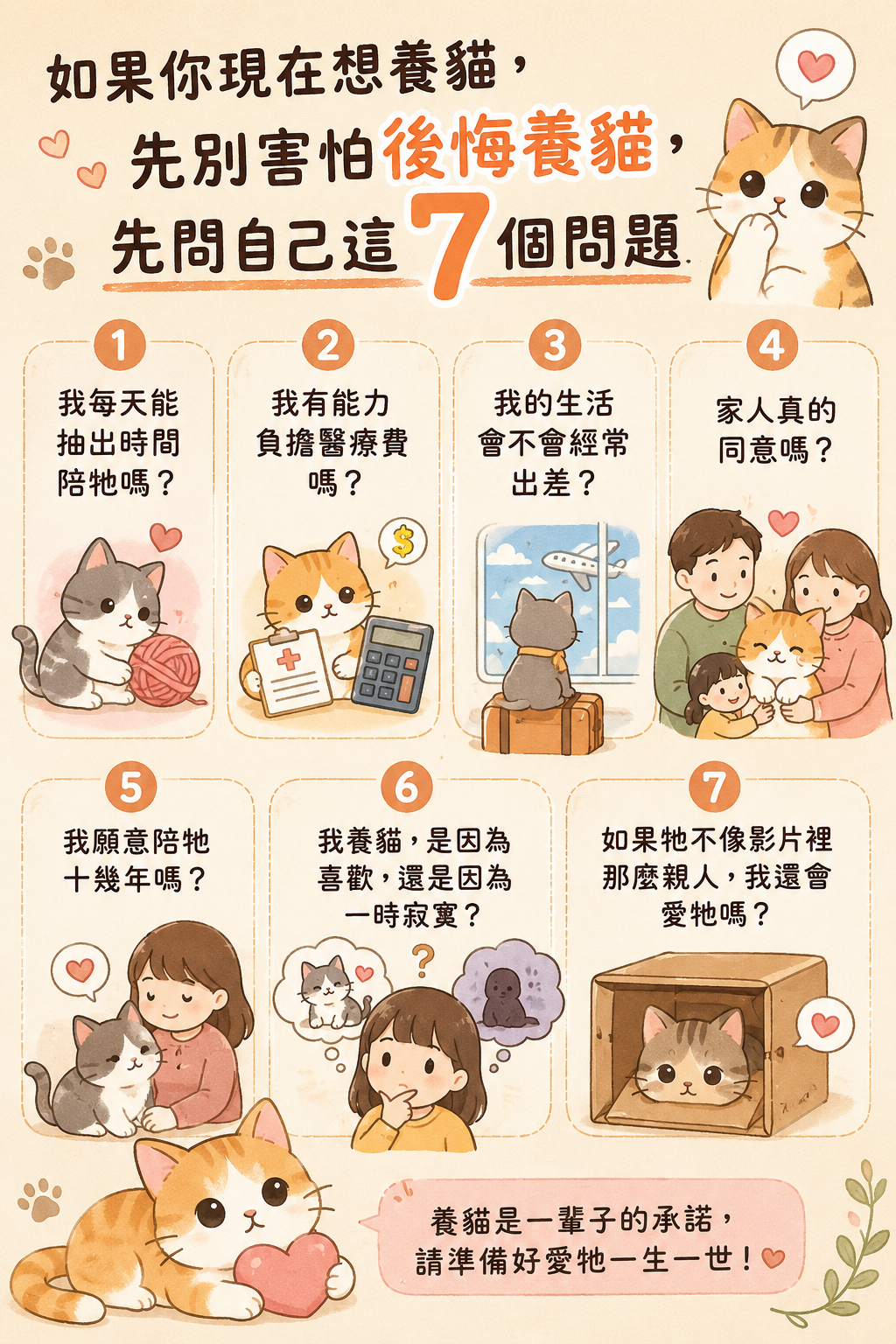 後悔養貓