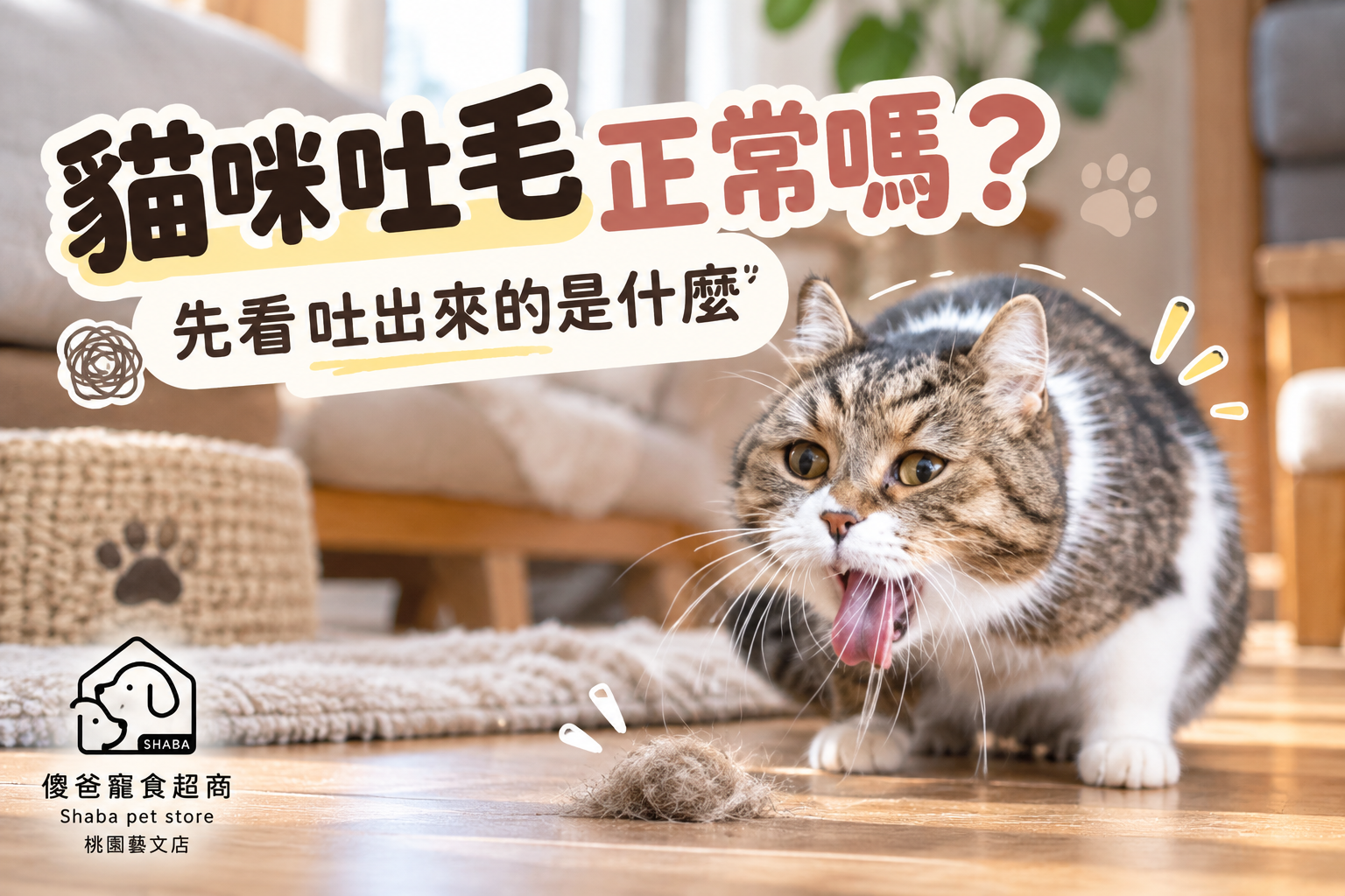 貓咪吐毛