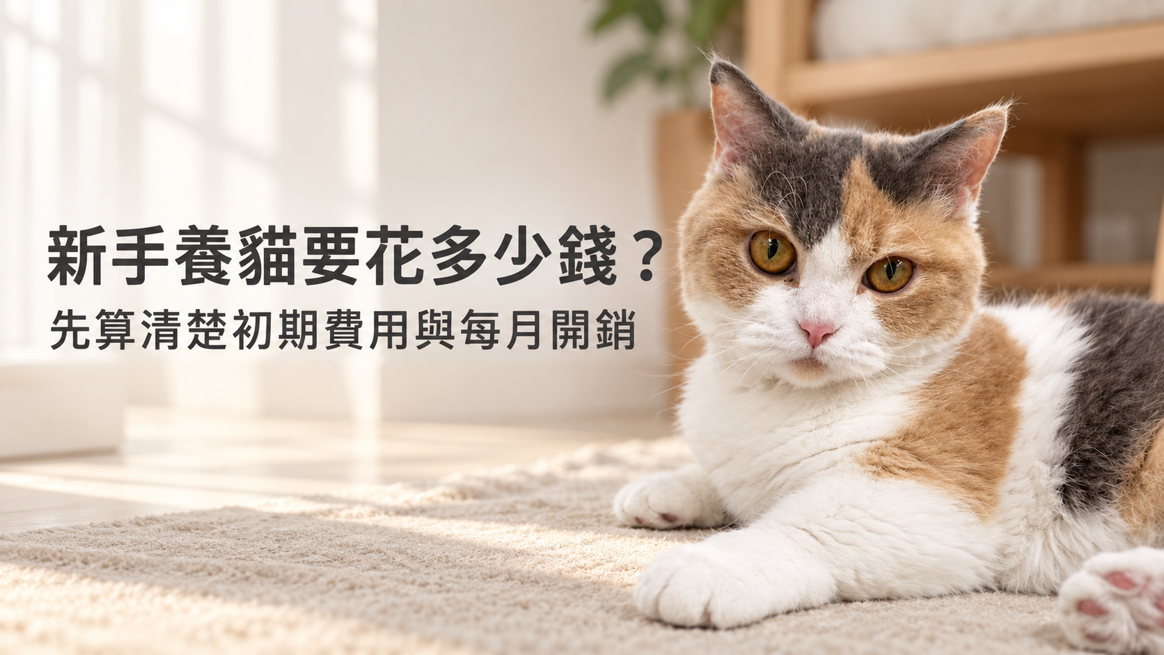 新手養貓要花多少錢
